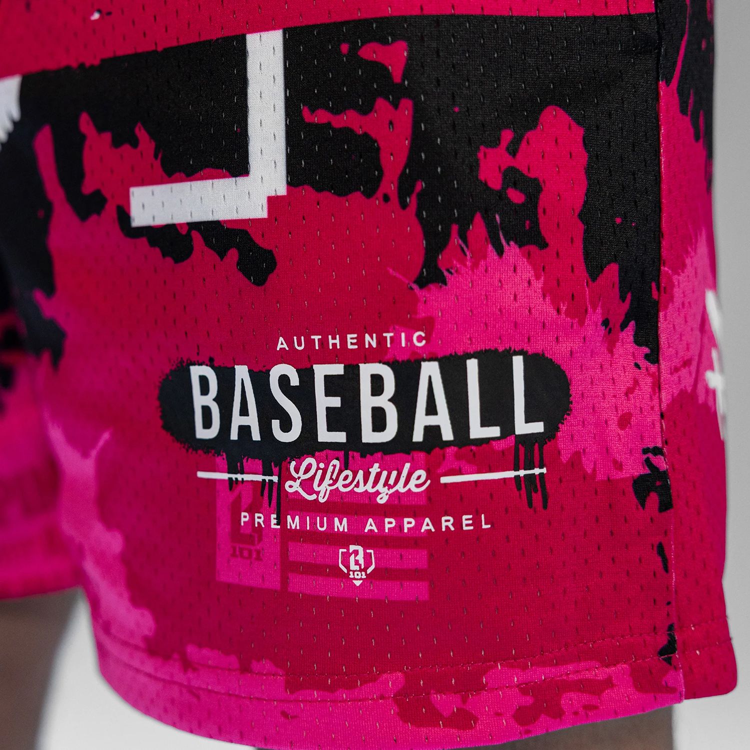 Baseball Lifestyle 101 Boys' 5” Pink Collection Shorts product image