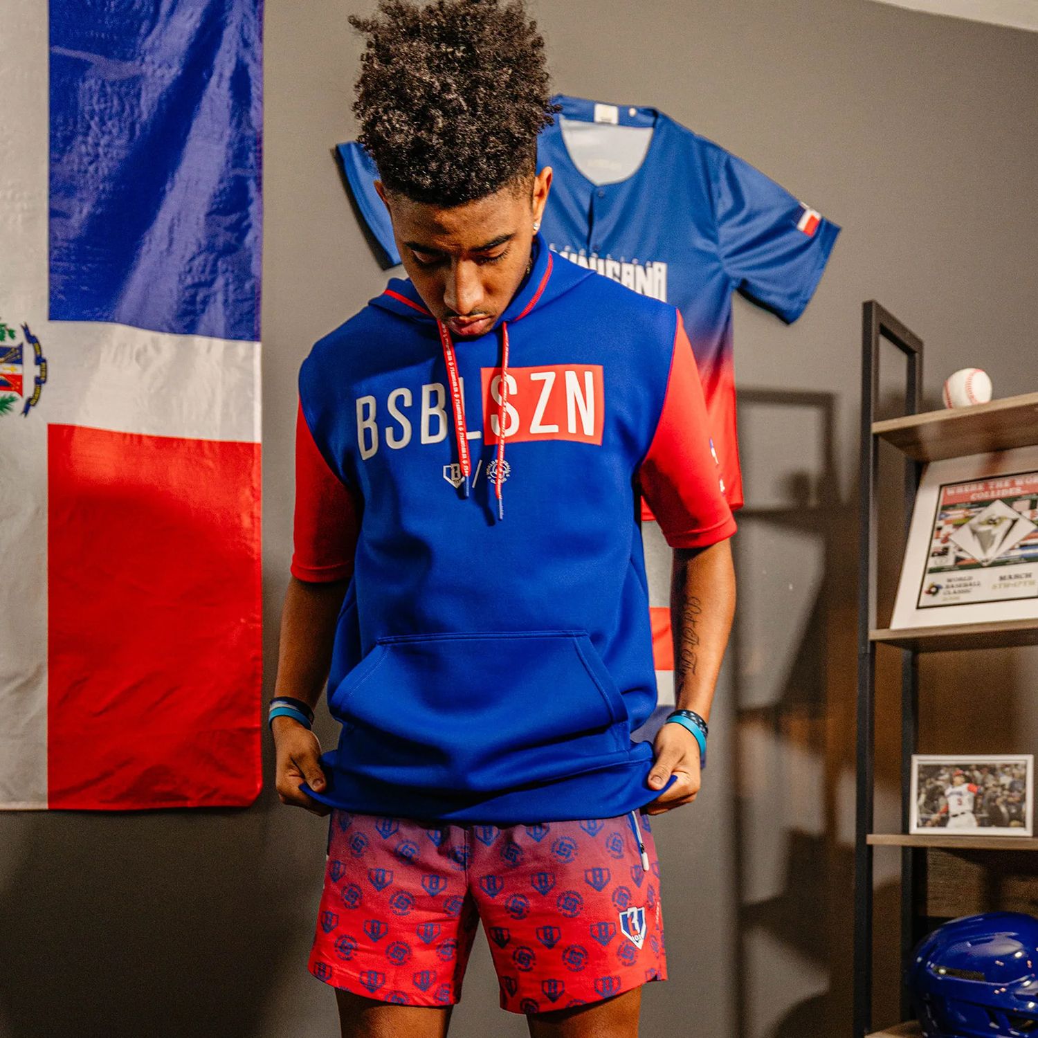 Baseball Lifestyle 101 Boys' 5" Dominican Republic WBC Pro Series Shorts w/ Liner product image