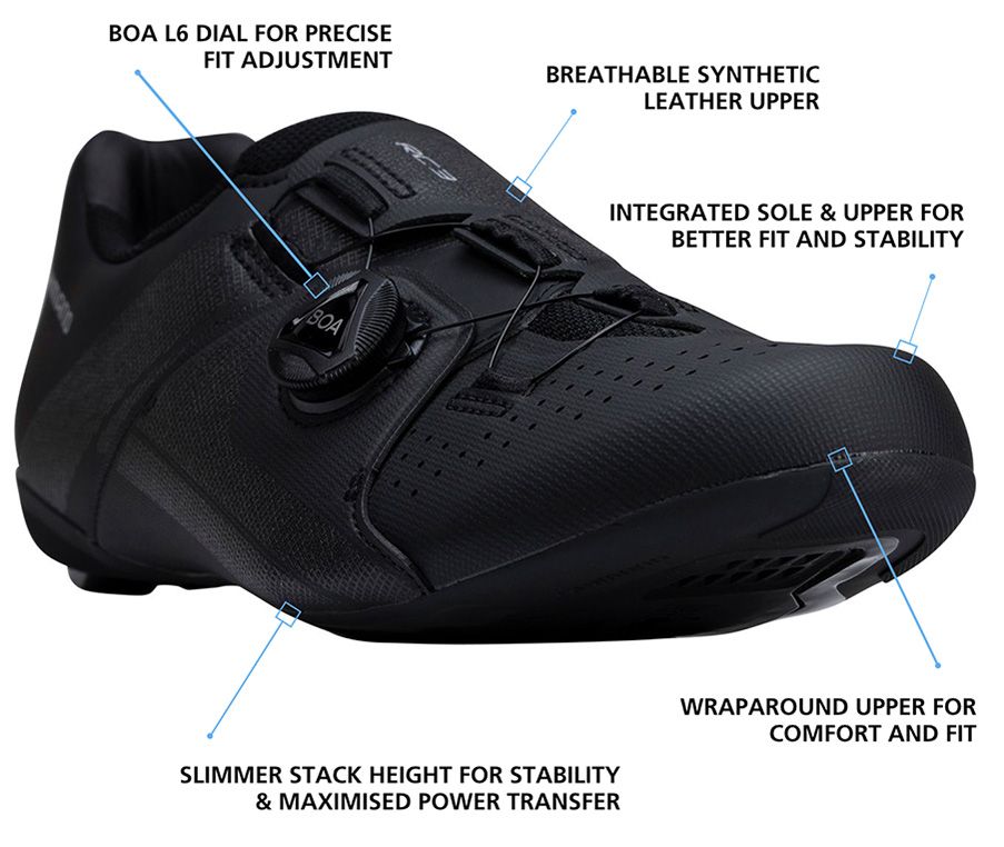 Shimano Men's SH-RC300 Wide Road Cycling Shoes product image