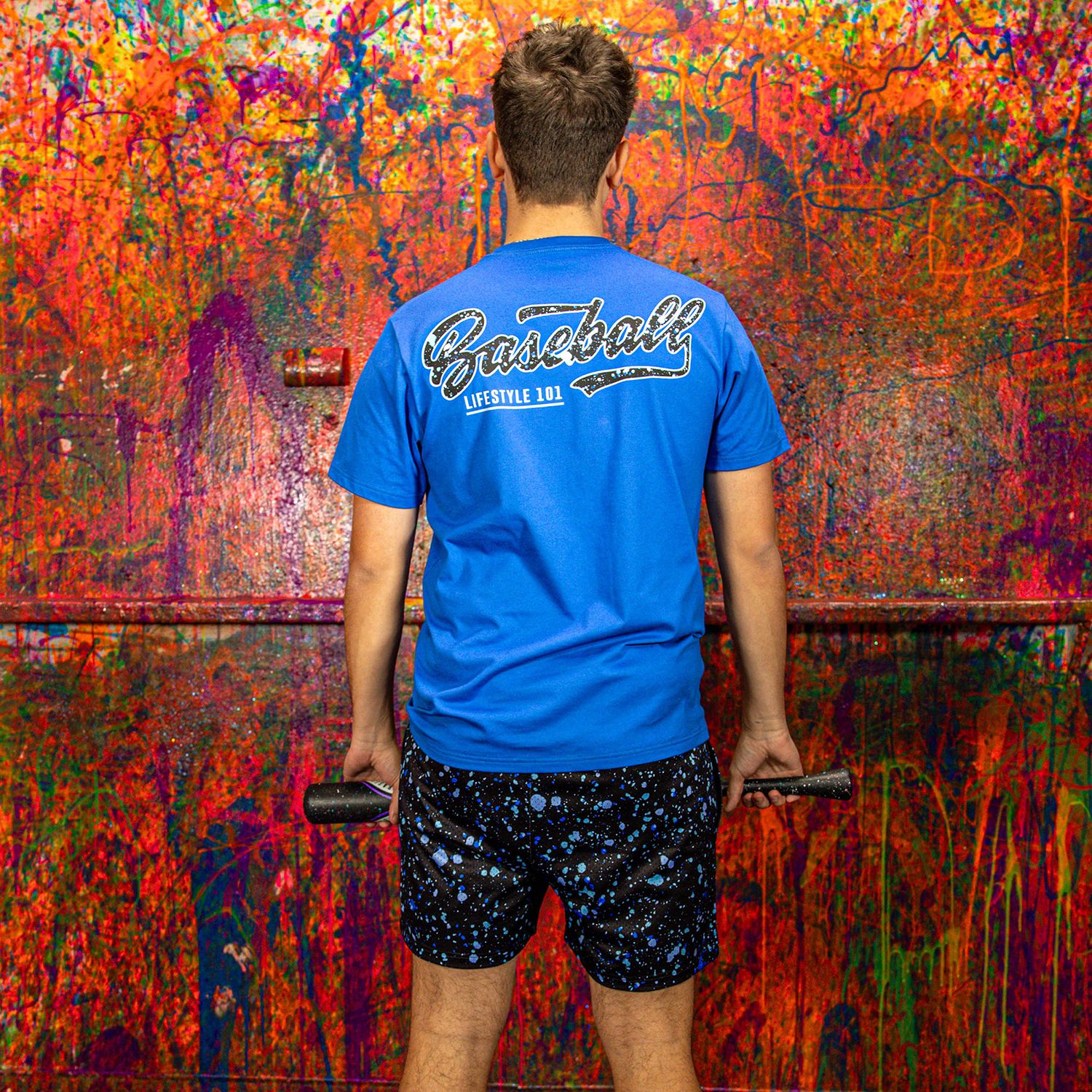 Baseball Lifestyle 101 Men's 5” Splatter Shorts product image