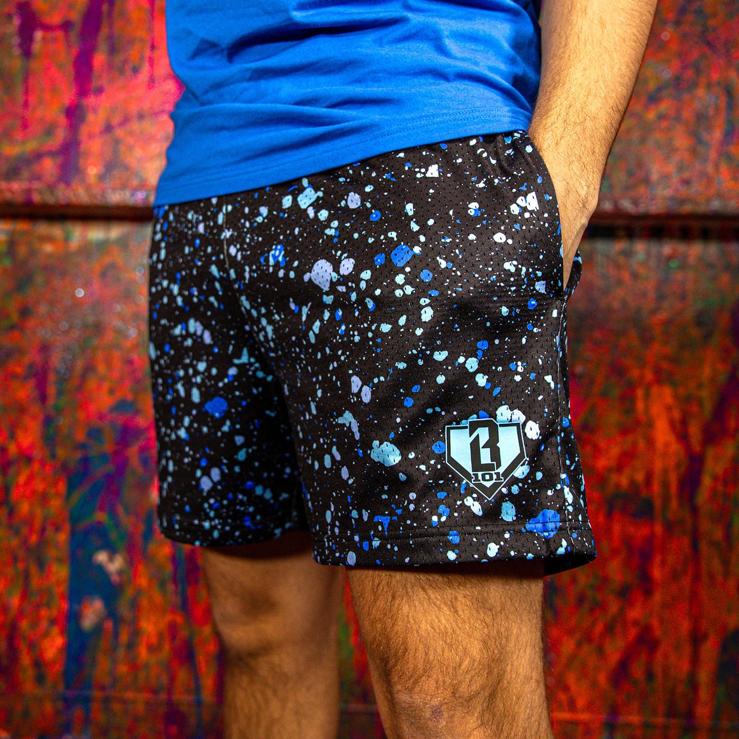 Baseball Lifestyle 101 Men's 5” Splatter Shorts product image