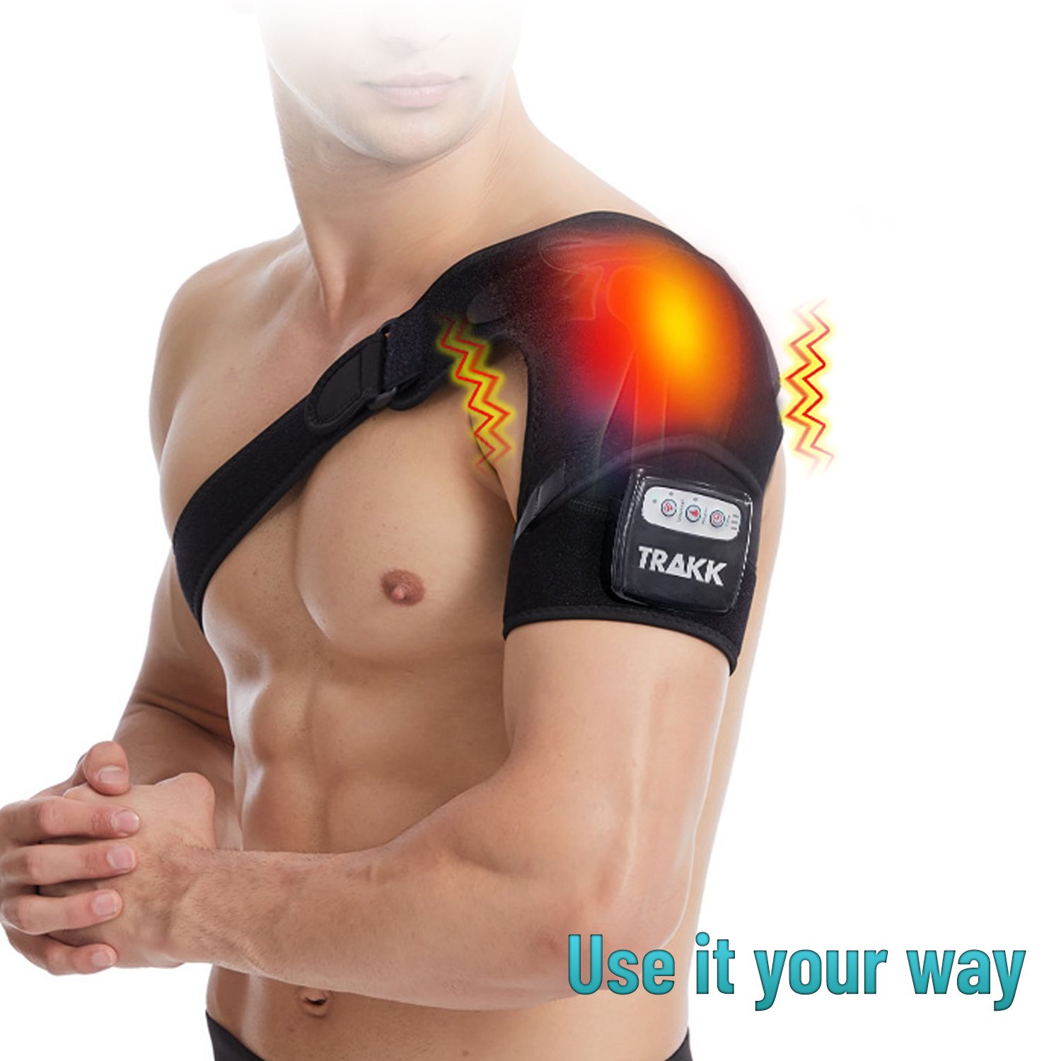 TRAKK Heating Massager Shoulder Wrap product image