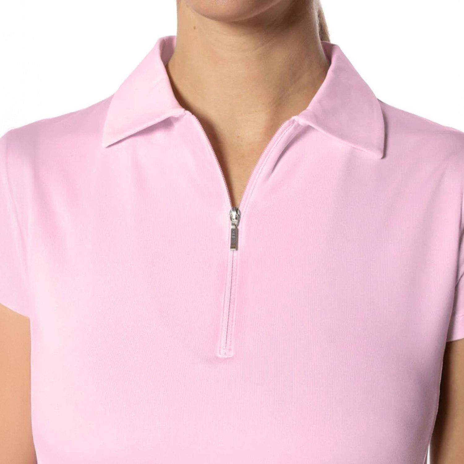 Golftini Women's Zip Stretch Short Sleeve Golf Polo product image