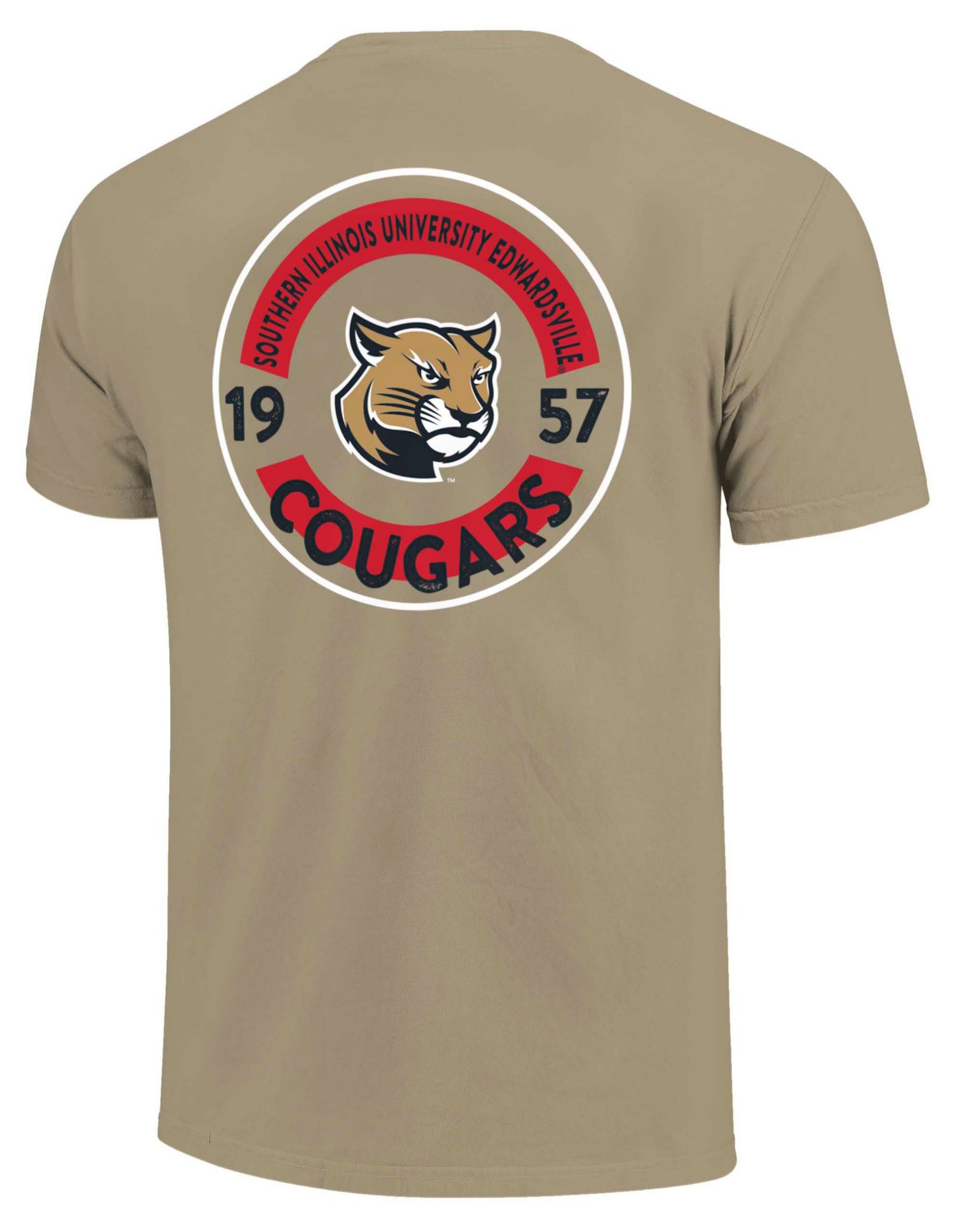 Image One Men's SIU Edwardsville Cougars Khaki Mascot T-Shirt product image