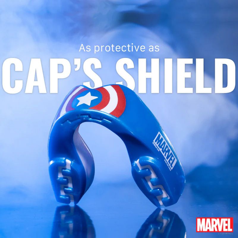 SafeJawz Marvel Captain America Football Mouthguard - Junior product image