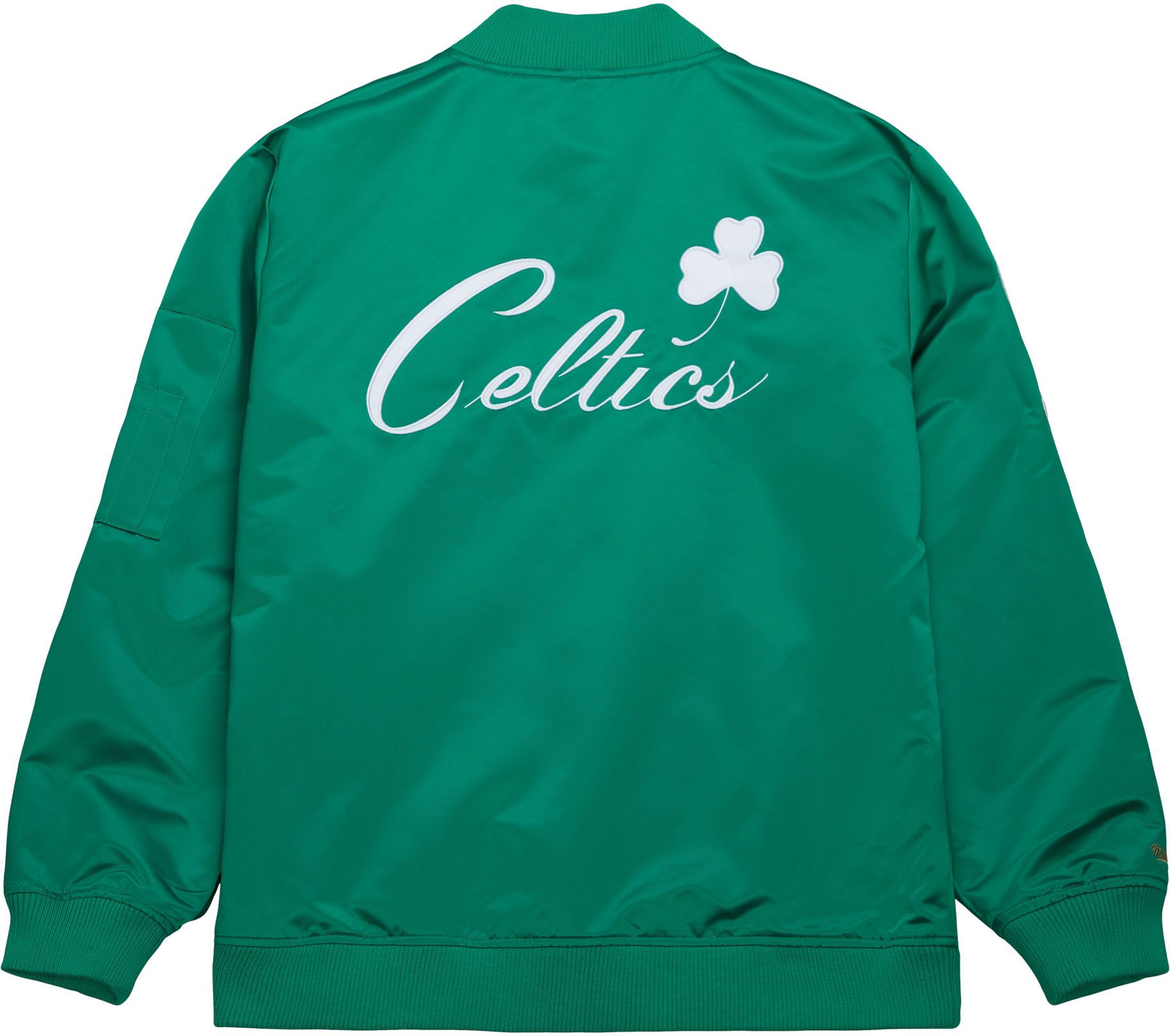 Mitchell & Ness Adult Boston Celtics Vintage Satin Bomber Jacket product image