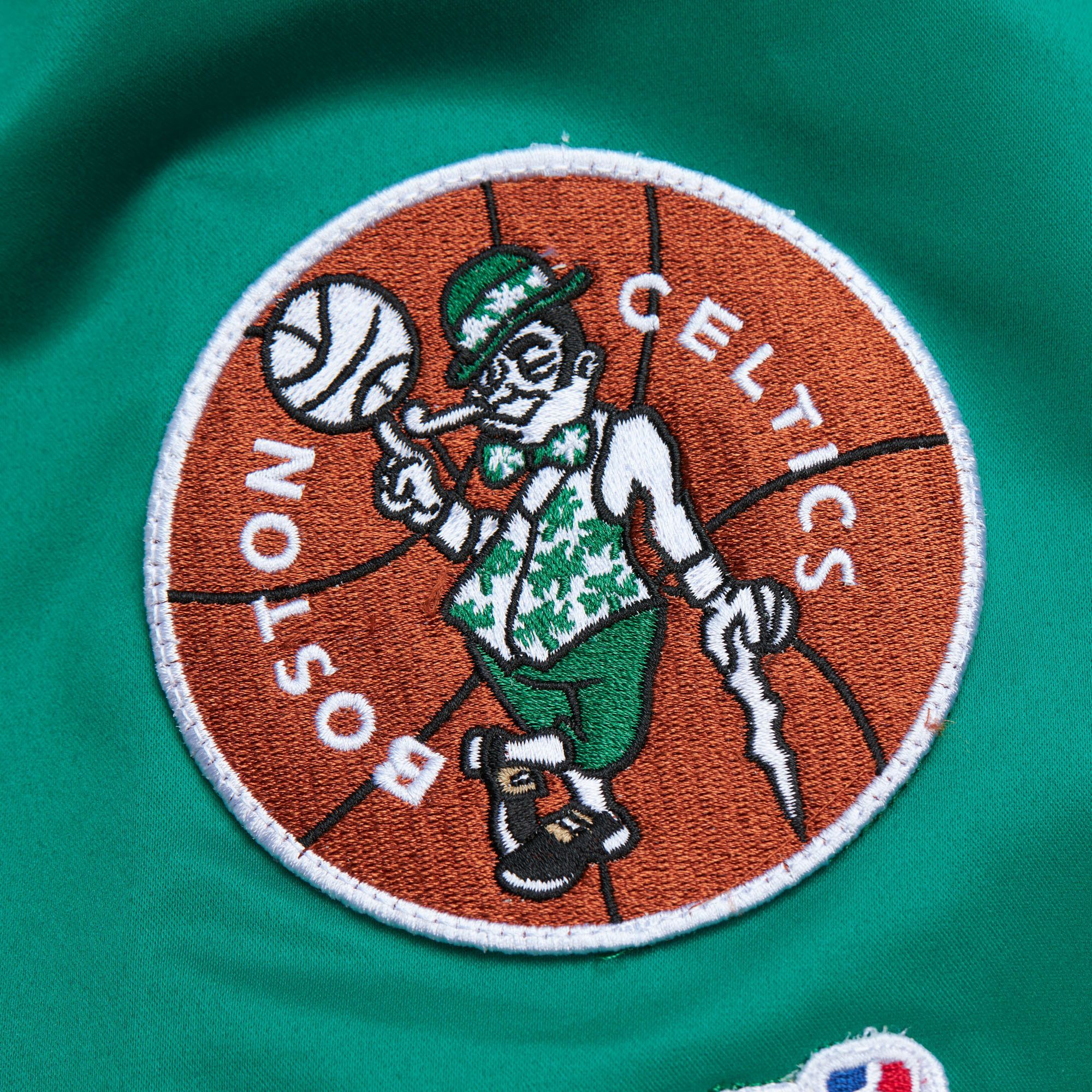 Mitchell & Ness Adult Boston Celtics Vintage Satin Bomber Jacket product image