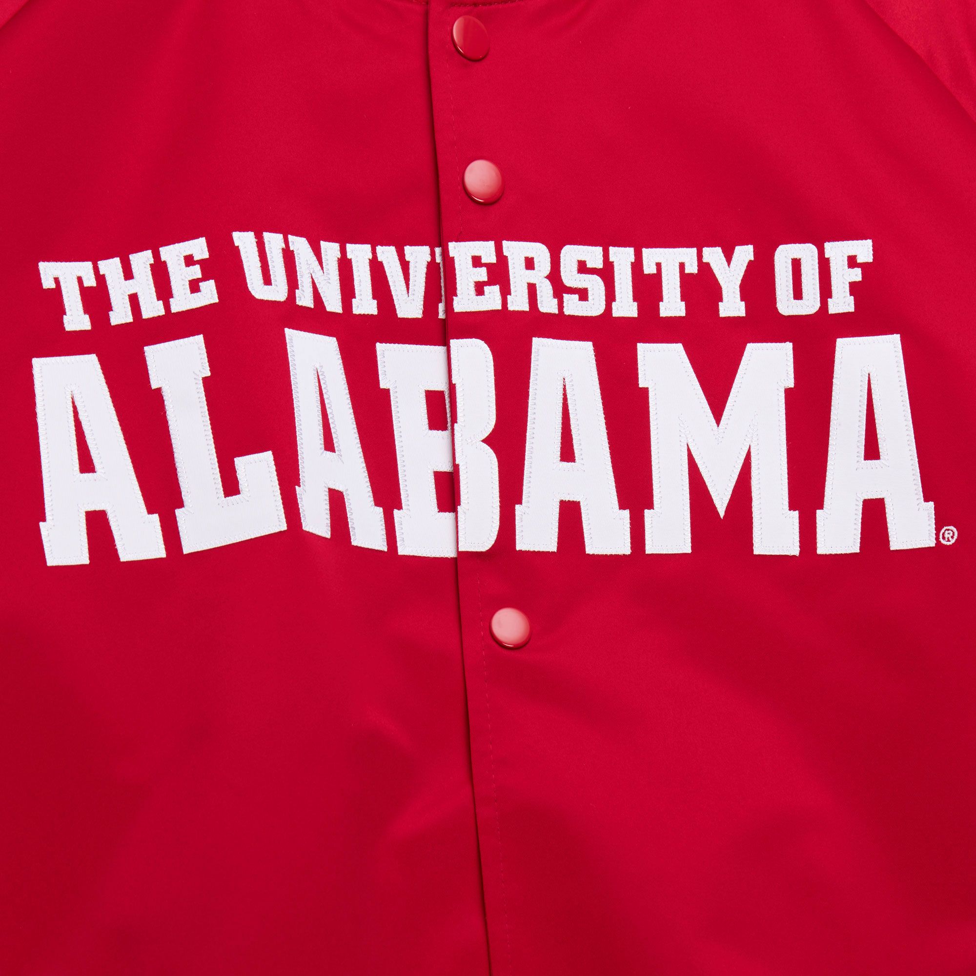 Mitchell & Ness Men's Alabama Crimson Tide Crimson Lightweight Satin Jacket product image