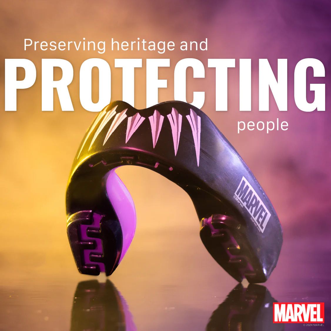 SafeJawz Marvel Black Panther Football Mouthguard - Junior product image