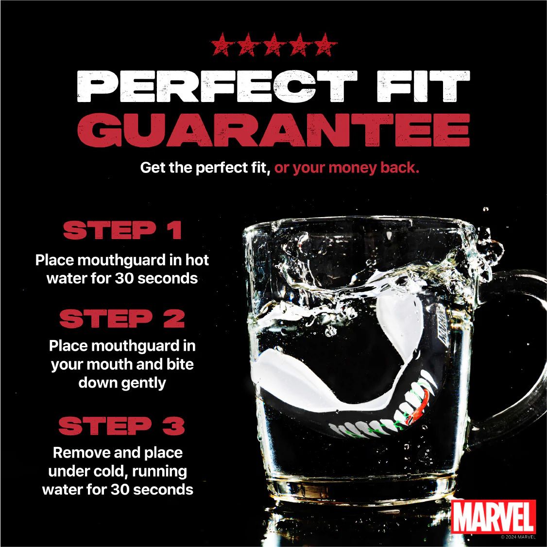 SafeJawz Marvel Venom Football Mouthguard - Adult product image