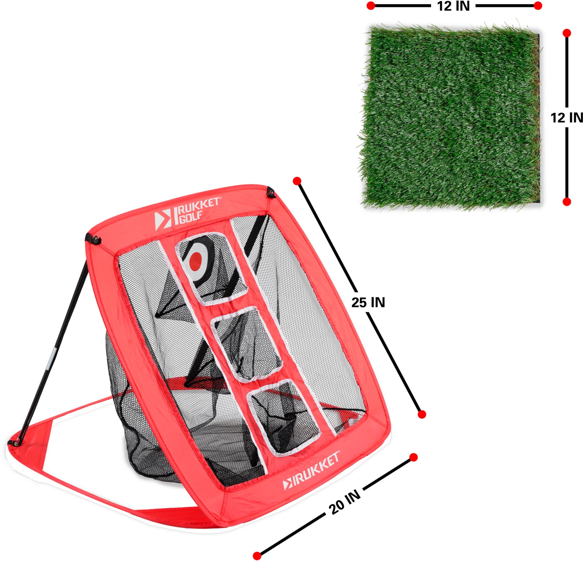 Rukket Chipping Net With Turf Mat & 12 Practice Balls product image