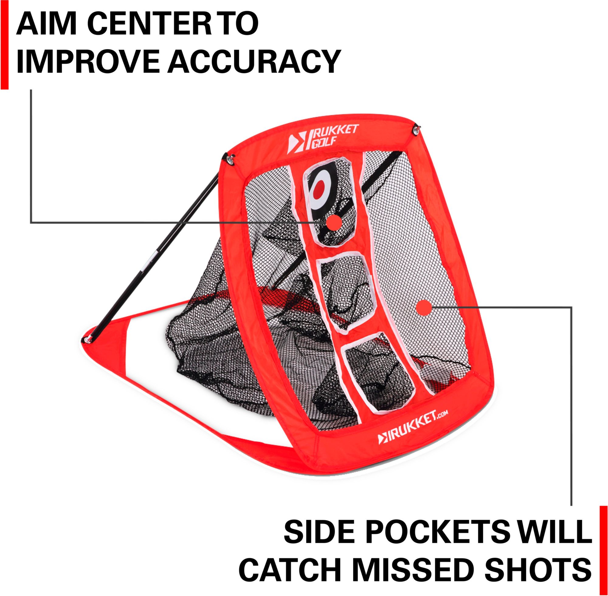 Rukket Chipping Net With Turf Mat & 12 Practice Balls product image