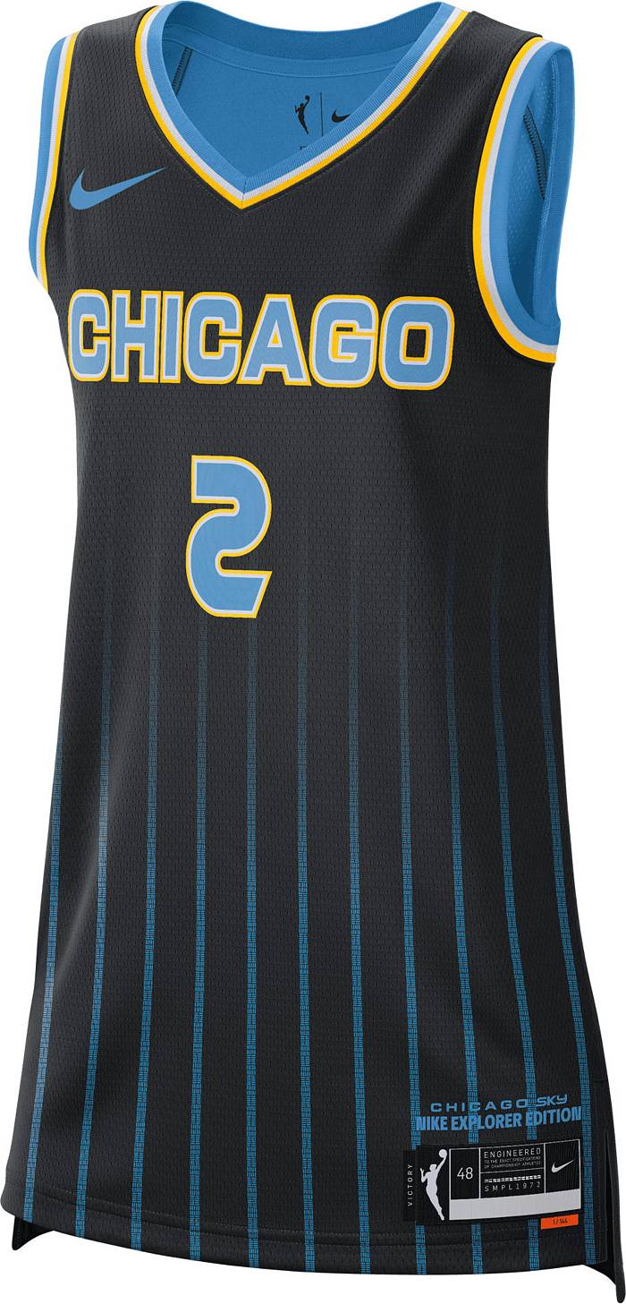Chicago Sky Explorer Edition Nike Women's Dri-Fit WNBA Victory Jersey in Black, Size: XL | DC9567-014