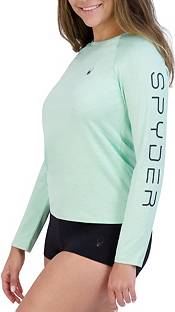 Spyder Women's Standard Quick Dry 30+ SPF Stretch Athletic Swim Long Sleeve  Rashguard, Corn, Small : : Clothing, Shoes & Accessories