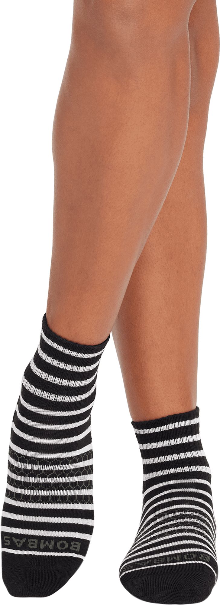 Bombas Women's Solid Striped Quarter Socks product image