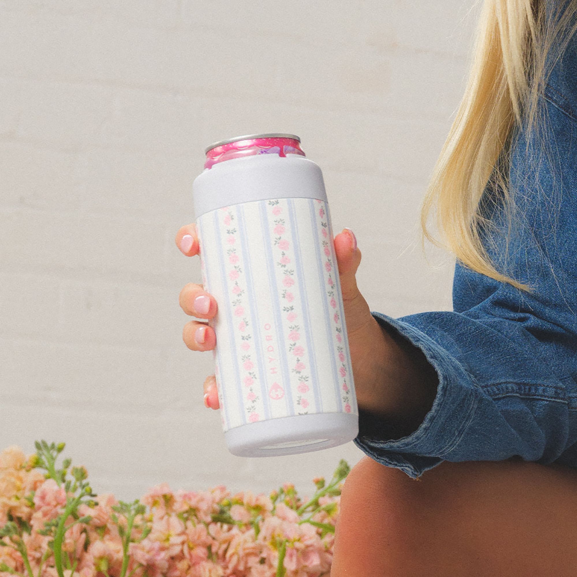 HYDROJUG 12 oz. Slim Can Cooler with Premium Finish - Spring Collection product image