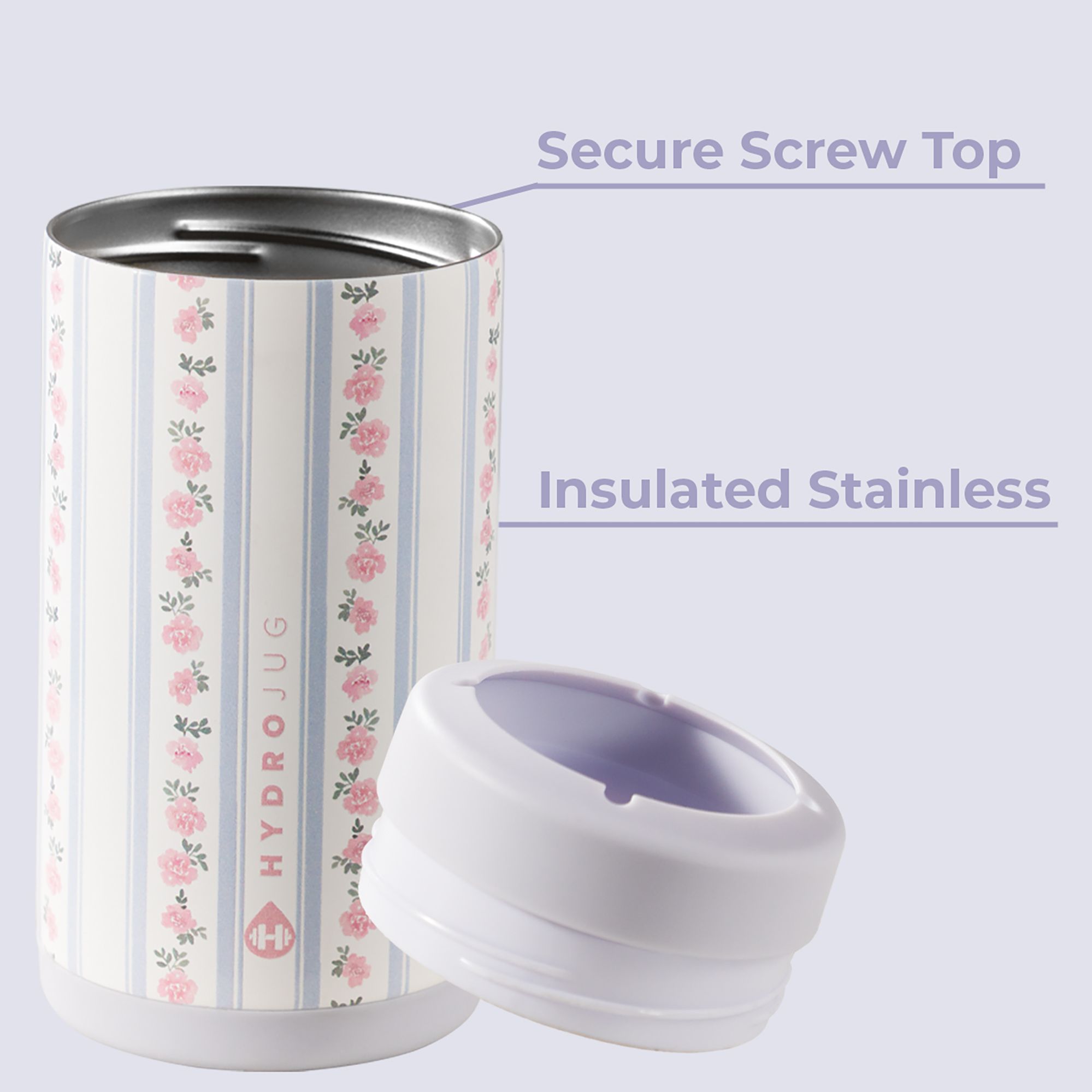 HYDROJUG 12 oz. Slim Can Cooler with Premium Finish - Spring Collection product image