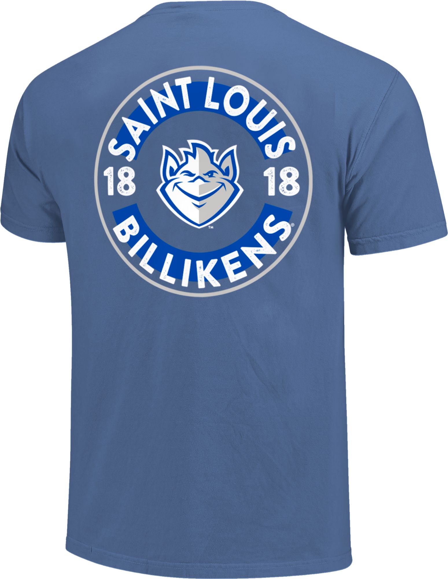 Image One Men's Saint Louis Billikens Blue Mascot Circle T-Shirt product image