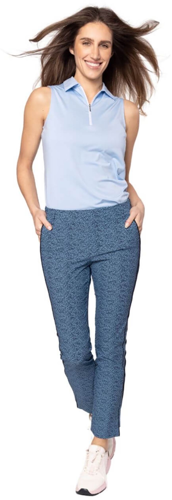 Golftini Women's Sleeveless Zip Tech Golf Polo product image