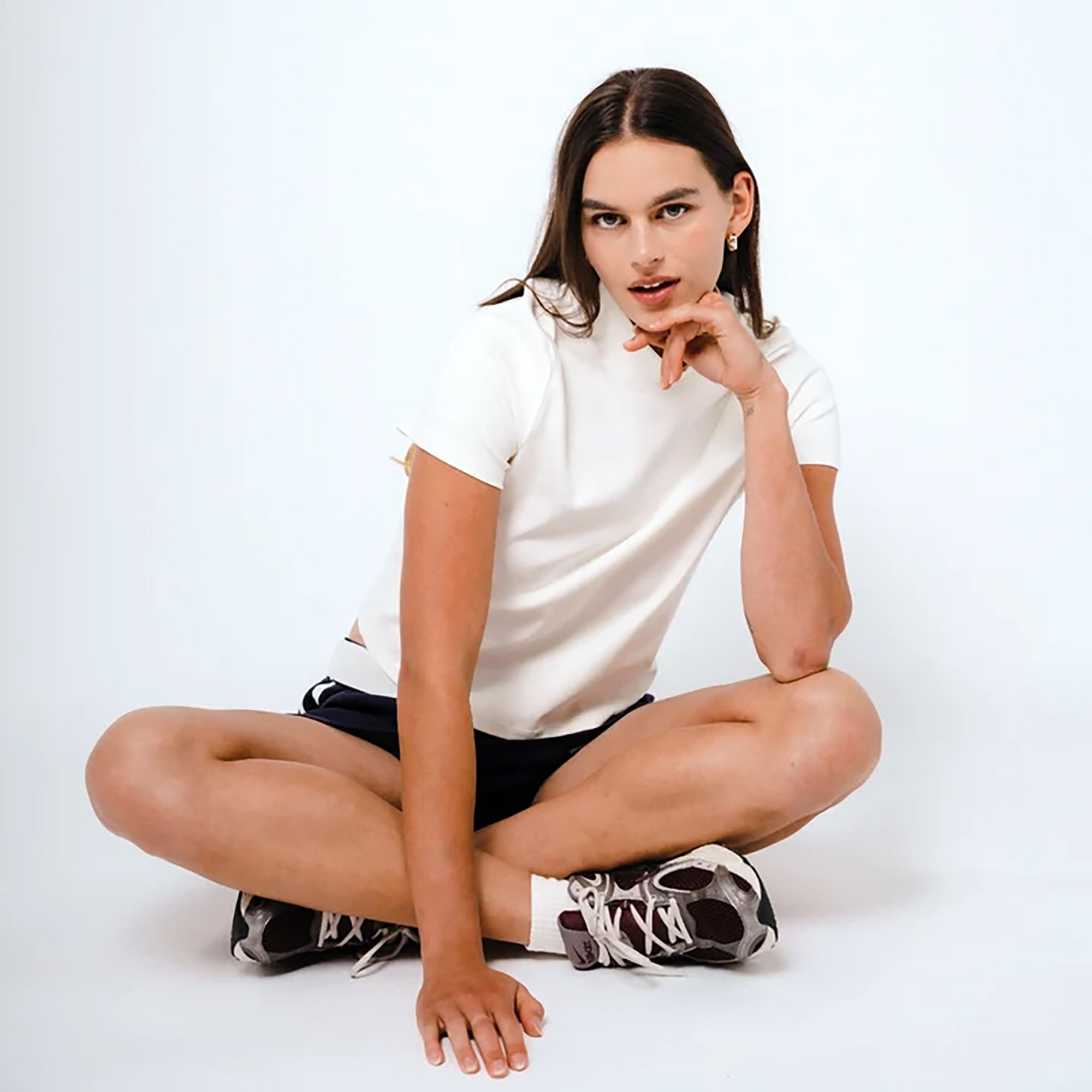 Sierra Madre Women's Mock Neck Golf T-Shirt product image