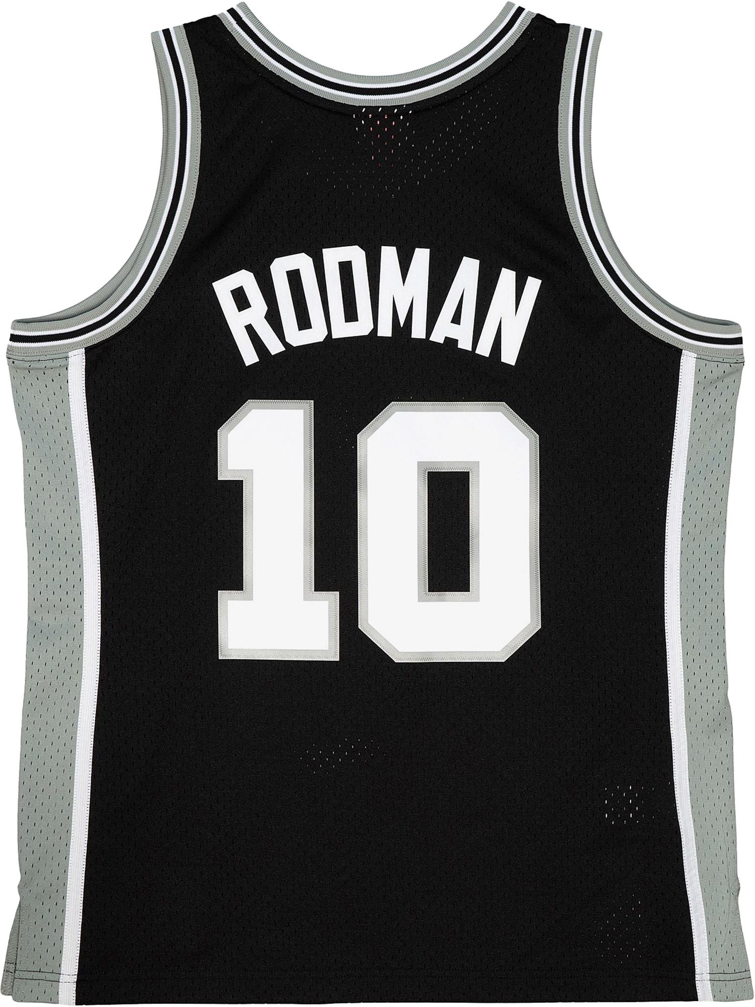 Mitchell & Ness Men's San Antonio Spurs Black Dennis Rodman #10 Hardwood Classic Jersey product image