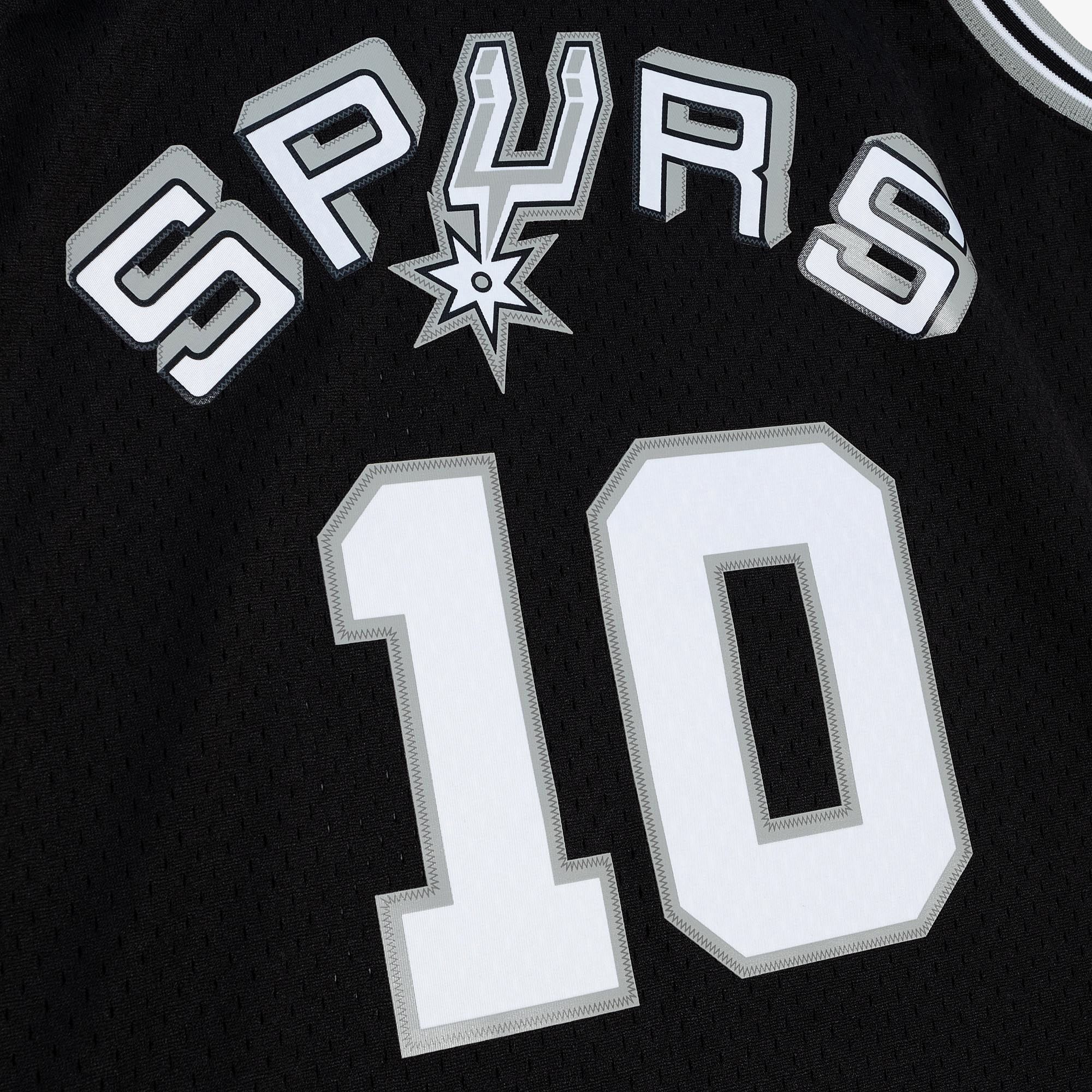 Mitchell & Ness Men's San Antonio Spurs Black Dennis Rodman #10 Hardwood Classic Jersey product image