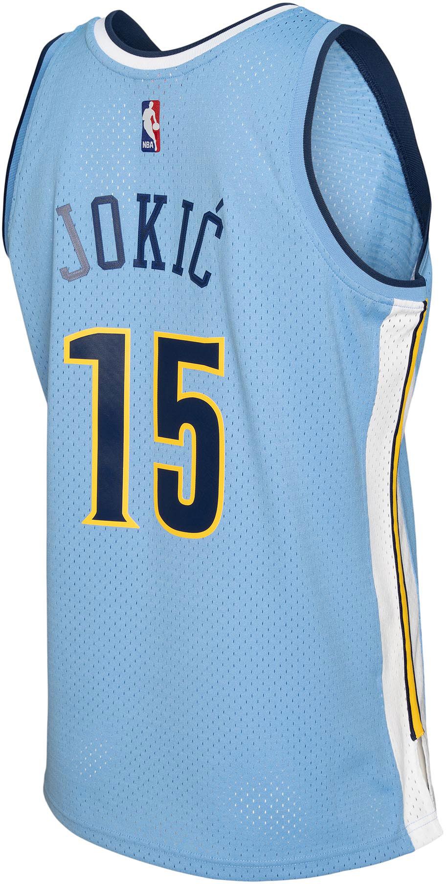 Mitchell & Ness Men's 2016 Denver Nuggets Nikola Jokic #15 Blue Hardwood Classics Swingman Jersey product image