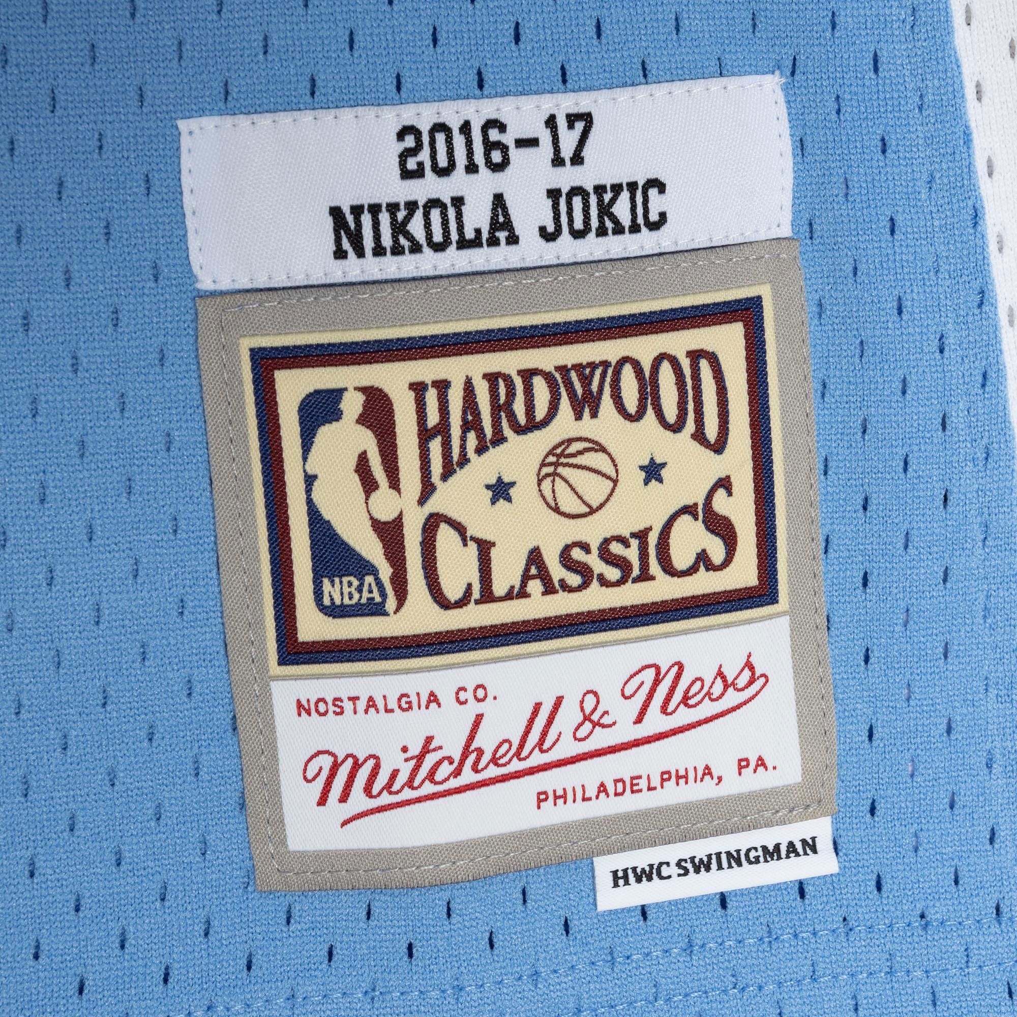 Mitchell & Ness Men's 2016 Denver Nuggets Nikola Jokic #15 Blue Hardwood Classics Swingman Jersey product image