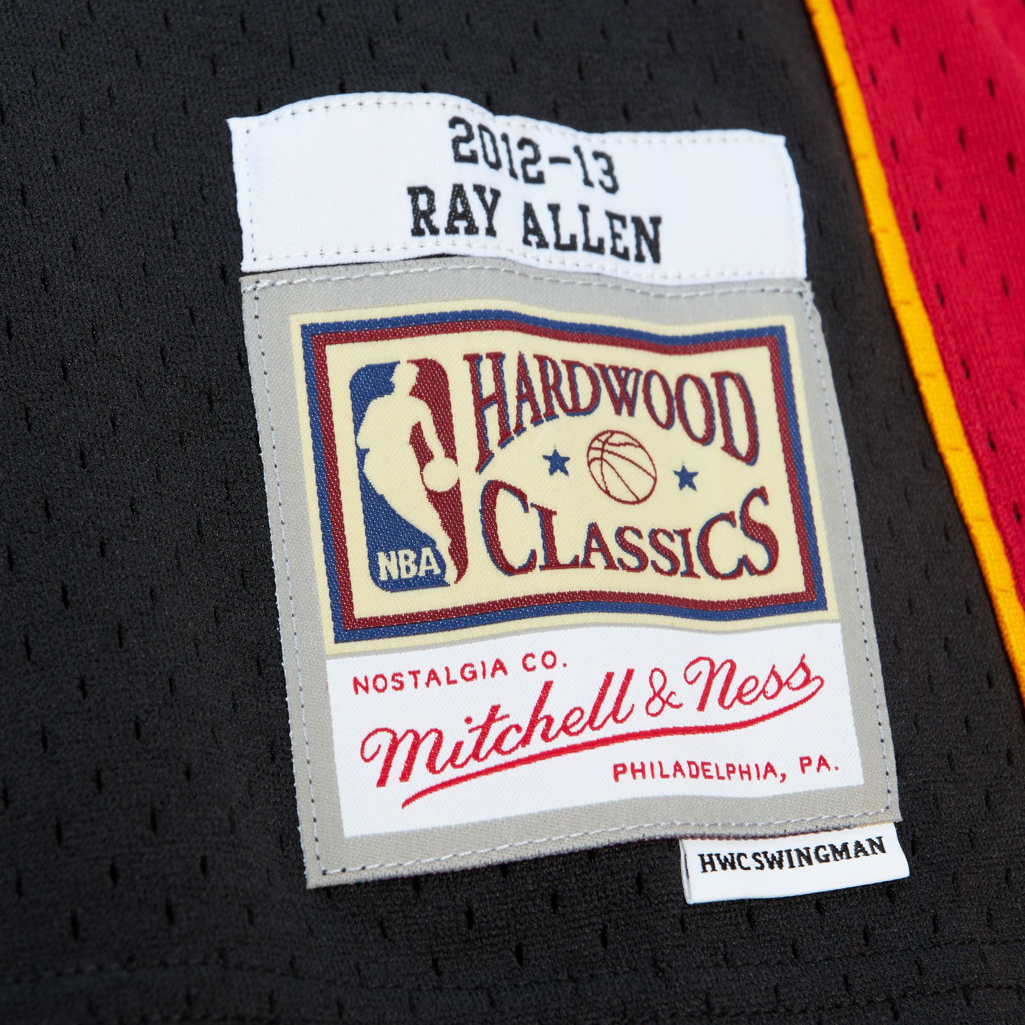 Mitchell and Ness Men's Miami Heat 2012 Ray Allen #34 Swingman Jersey product image