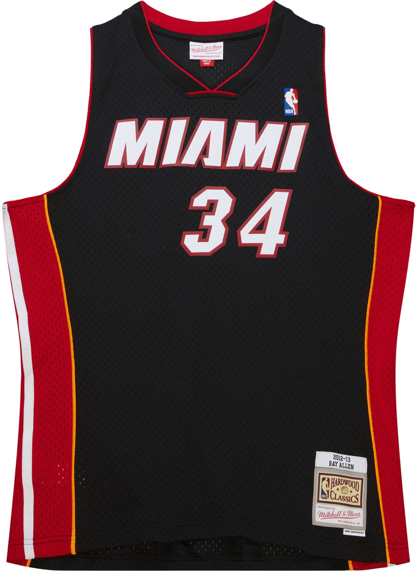 Mitchell and Ness Men's Miami Heat 2012 Ray Allen #34 Swingman Jersey product image