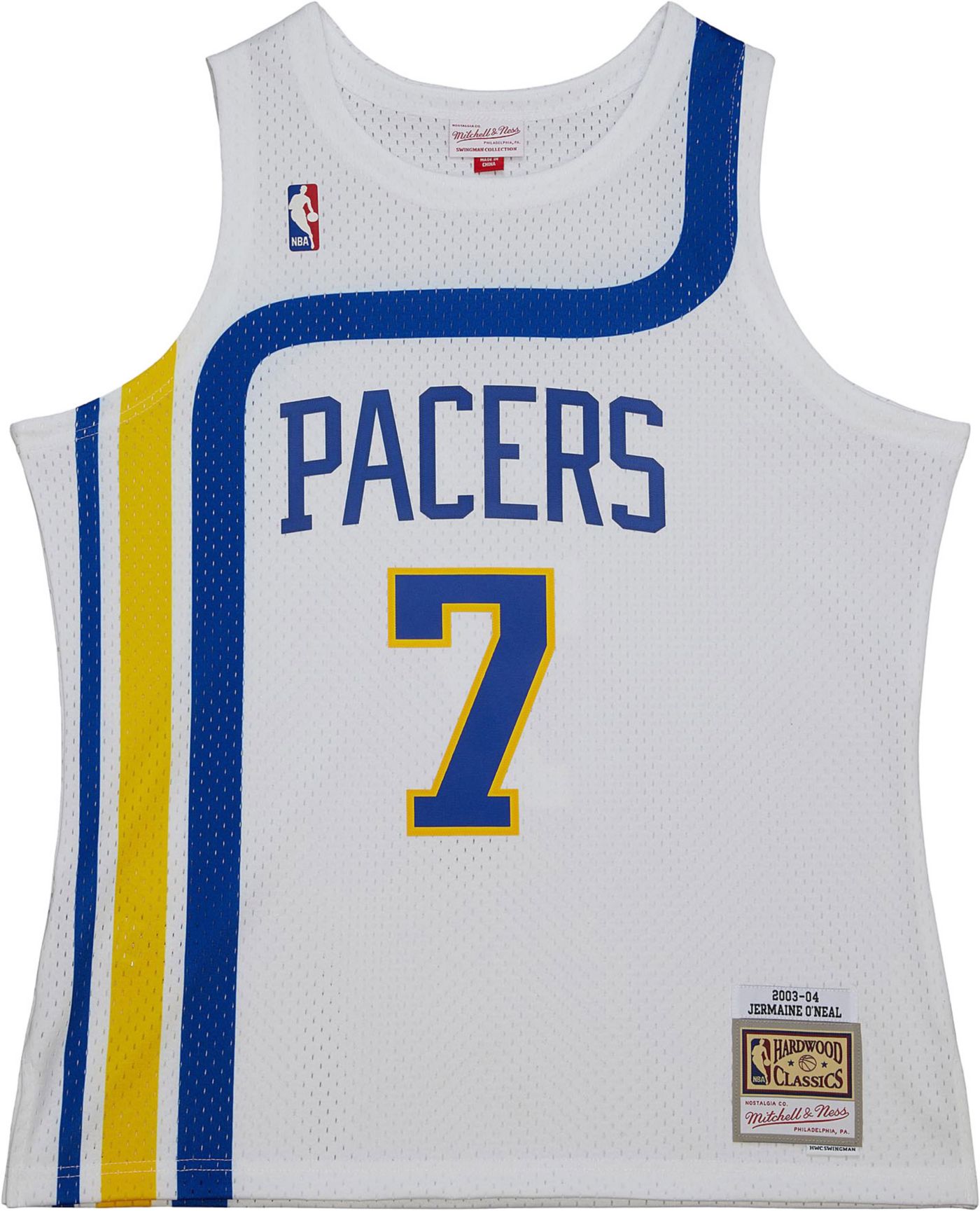 Mitchell Ness Men s Indiana Pacers 2003 Jermaine O Neal 34 Swingman Jersey Dick s Sporting Goods