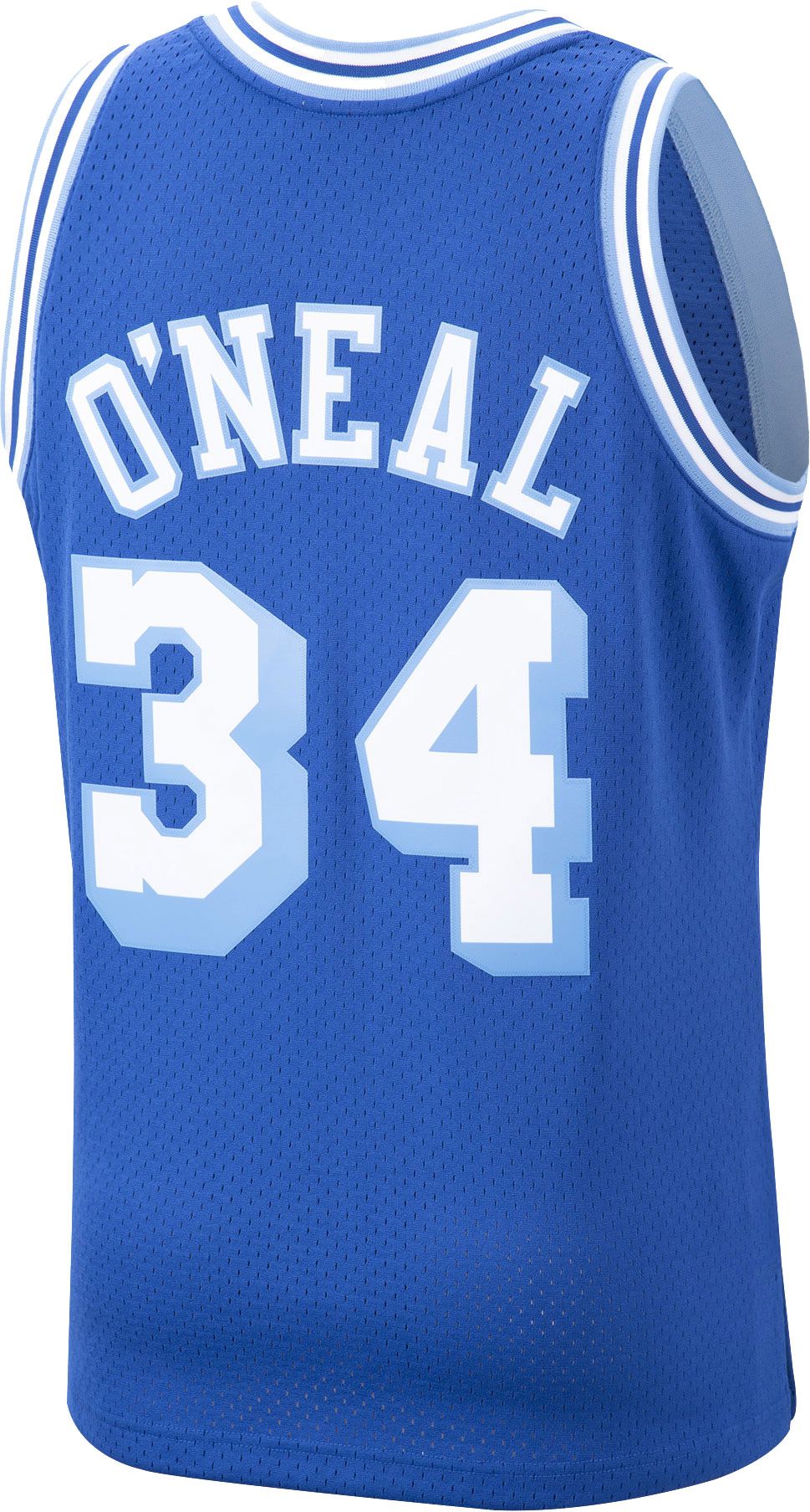 Mitchell & Ness Men's Los Angeles Lakers Shaquille O'Neal #34 Swingman Blue Jersey product image