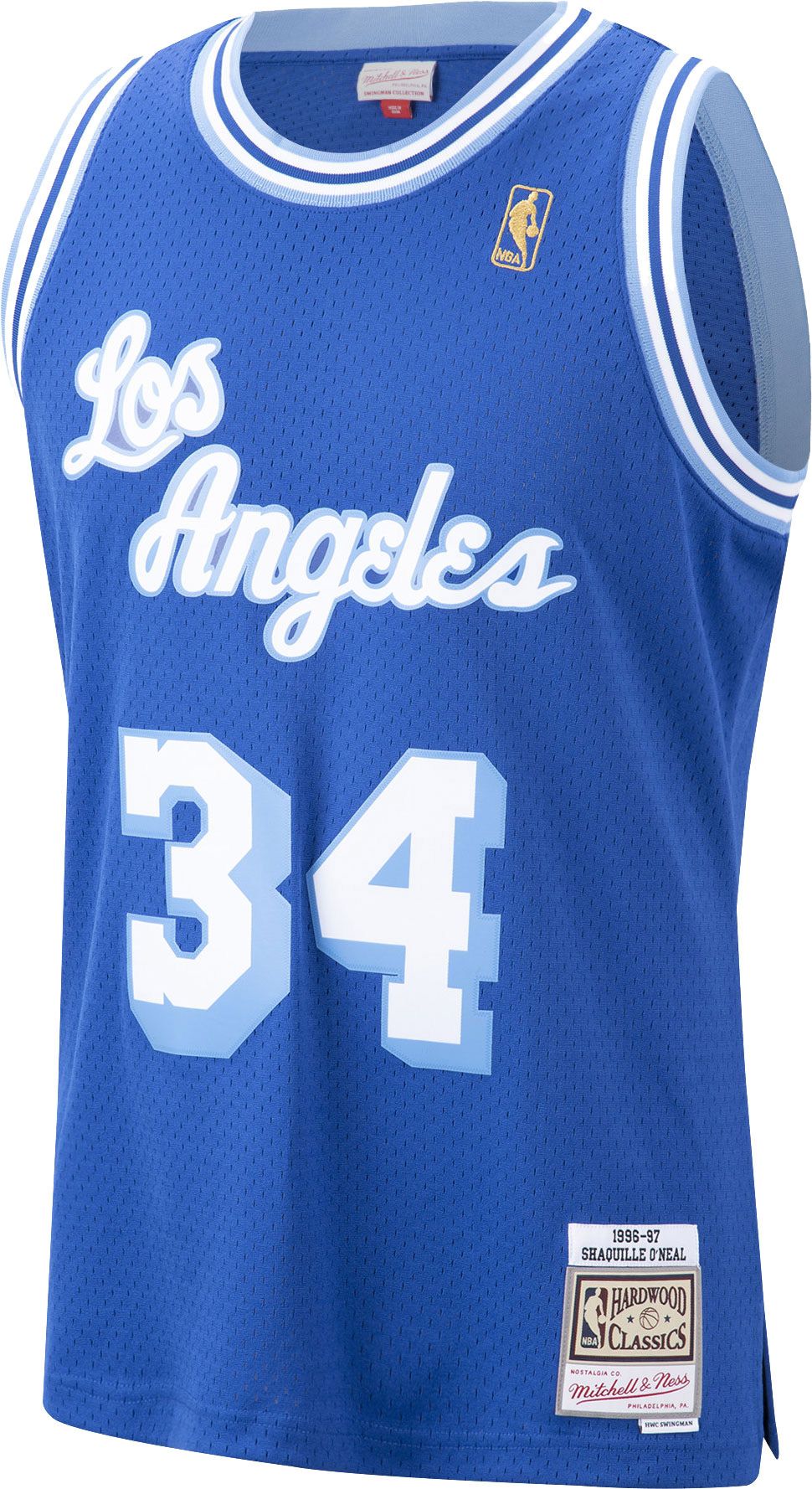 shaq blue lakers jersey