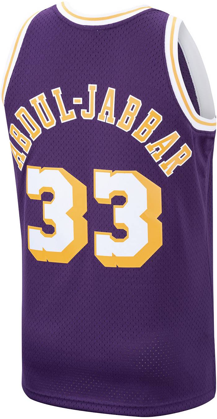  Youth Kareem Abdul-Jabbar Los Angeles Lakers Hardwood Classic  Swingman Jersey : Sports & Outdoors
