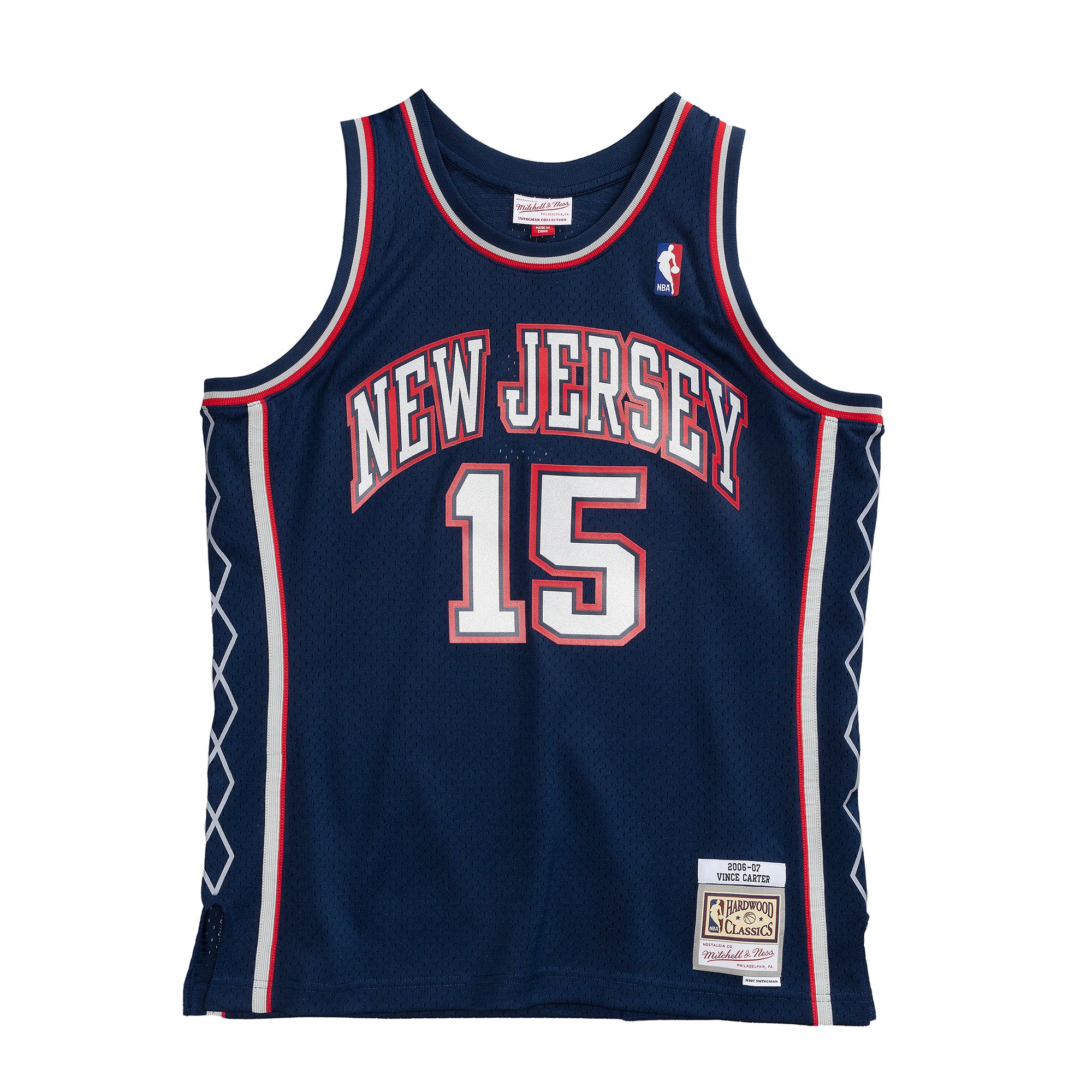 Mitchell and Ness Men's Brooklyn Nets Vince Carter #15 Swingman Jersey