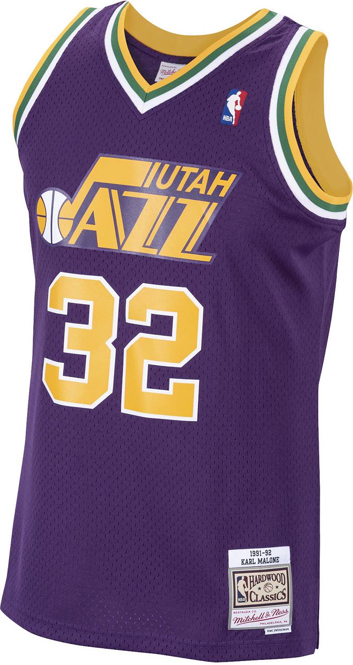Karl Malone Signed Utah Jazz Mitchell & Ness Authentic Jersey
