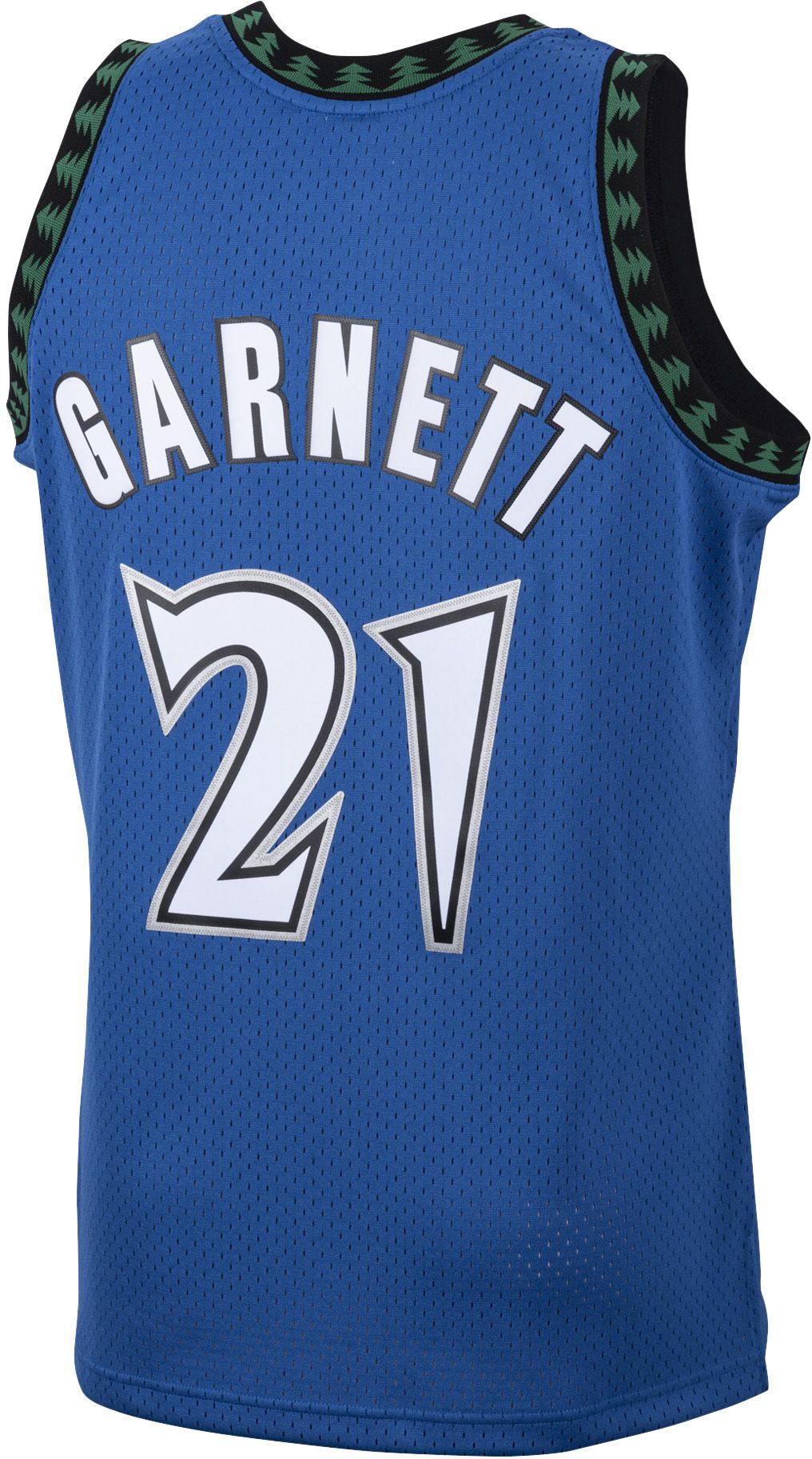 Mitchell & Ness Men's 2003 Minnesota Timberwolves Kevin Garnett #21 Blue Hardwood Classics Swingman Jersey product image