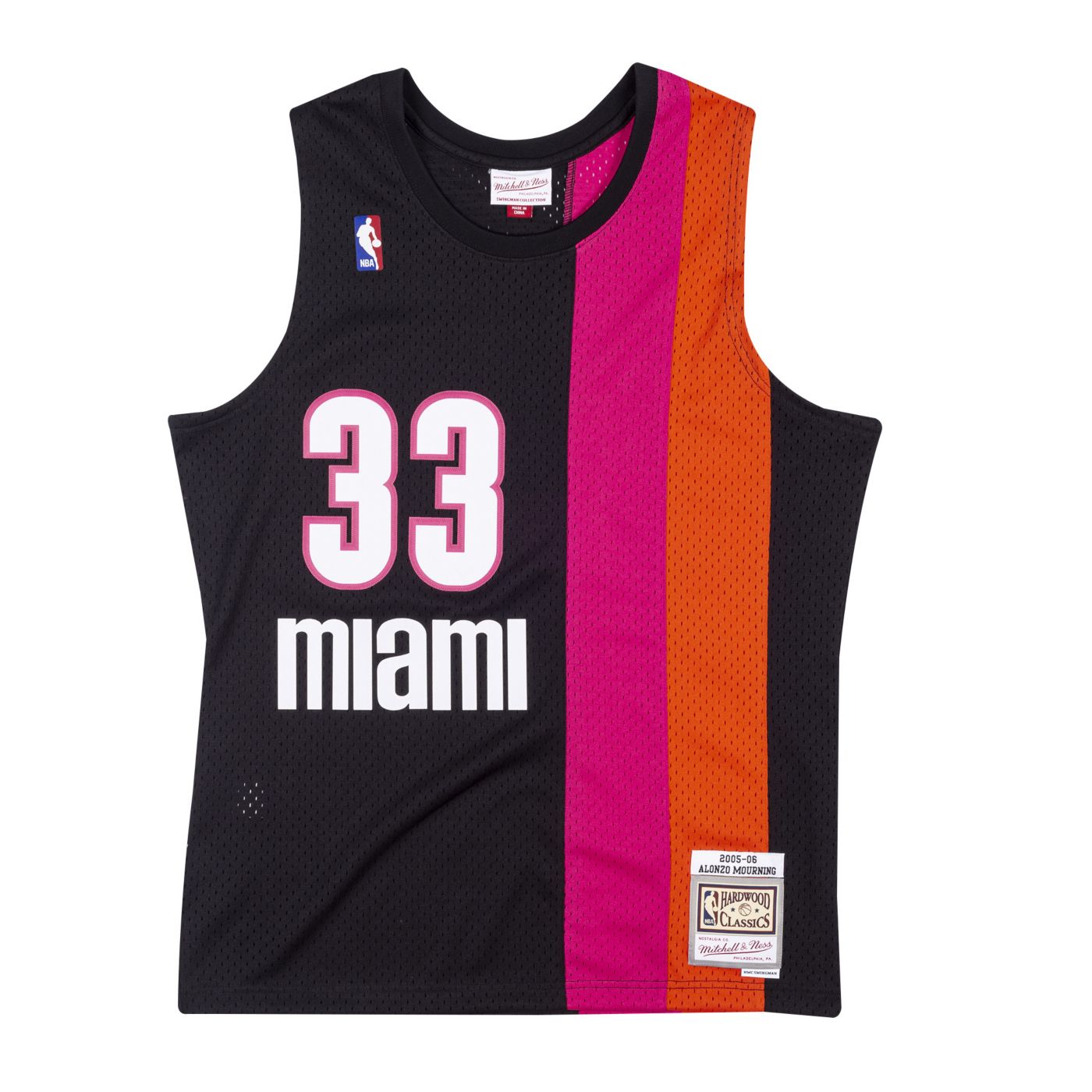 Mitchell Ness Men s Miami Heat Alonzo Mourning 33 Swingman Jersey Dick s Sporting Goods