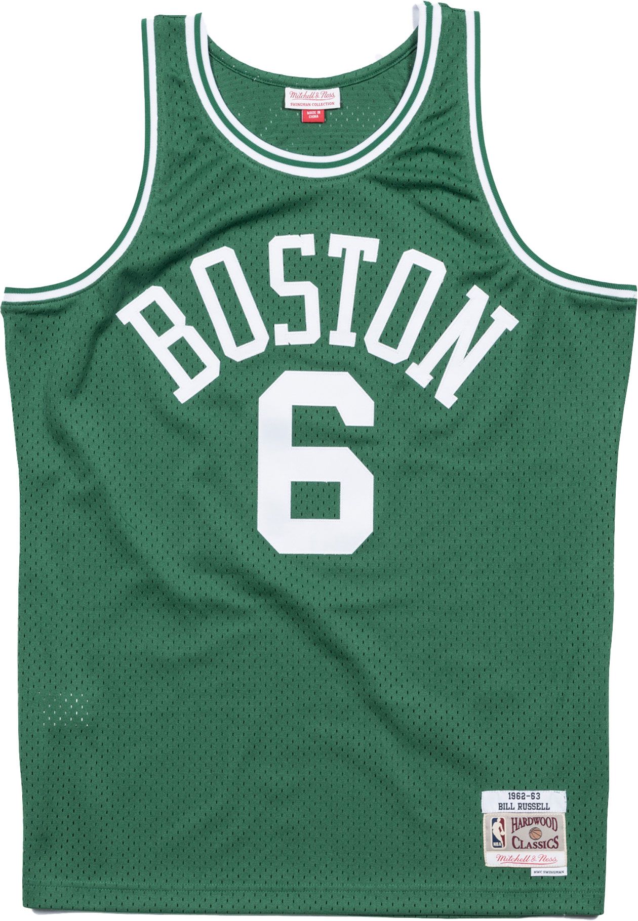 Mitchell and Ness Men's Boston Celtics 1962 Bill Russell #6 Swingman Jersey product image