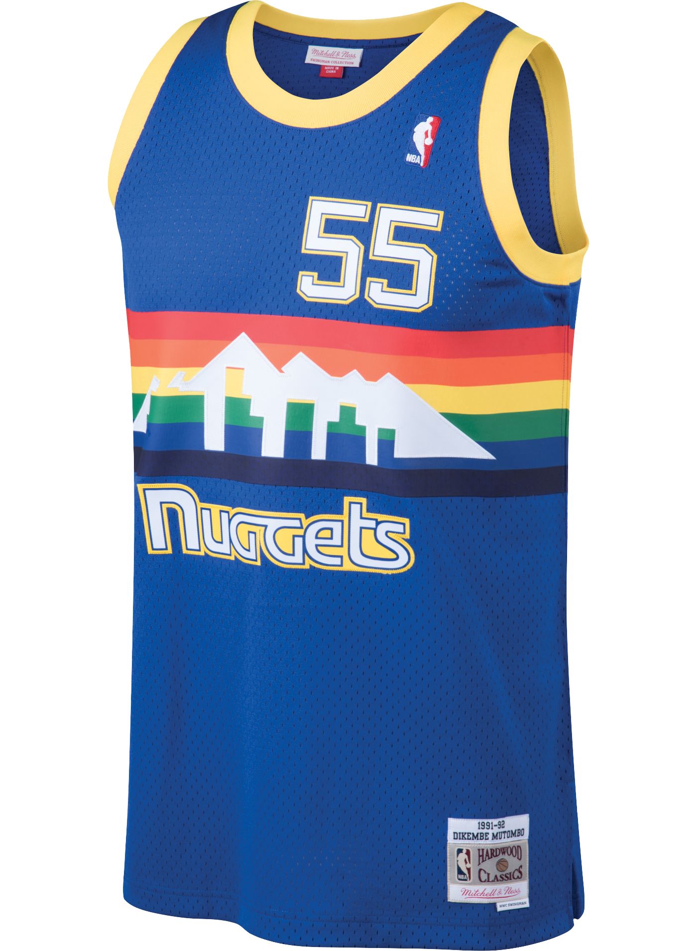 Mitchell deals & Ness Dikembe Mutombo Road Swingman Jersey Men’s Size Medium