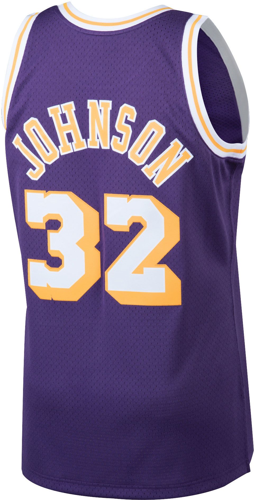 Mitchell & Ness Men's 1984 Los Angeles Lakers Magic Johnson #32 Purple Hardwood Classics Swingman Jersey product image