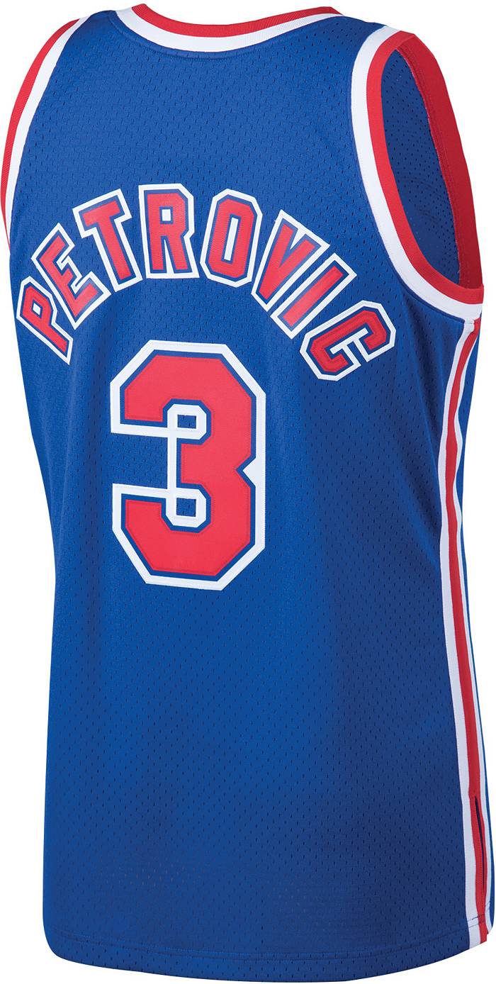 Brooklyn Nets Drazen Petrovic basketball jersey for men