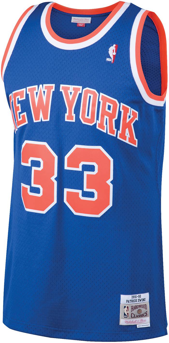 Youth New York Knicks Patrick Ewing Mitchell & Ness Blue Hardwood