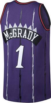 Mitchell & Ness Men's Toronto Raptors Tracy Mcgrady #1 Purple Hardwood Classics Jersey product image