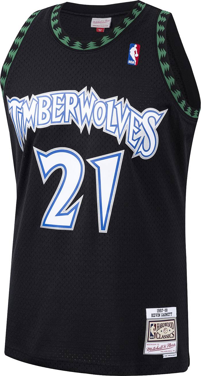 Minnesota Timberwolves Kevin Garnett Mitchell & Ness Black Jersey