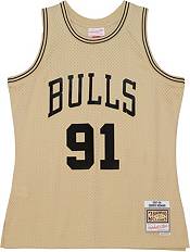 Men's Chicago Bulls Dennis Rodman #91 Nike Black Swingman Jersey