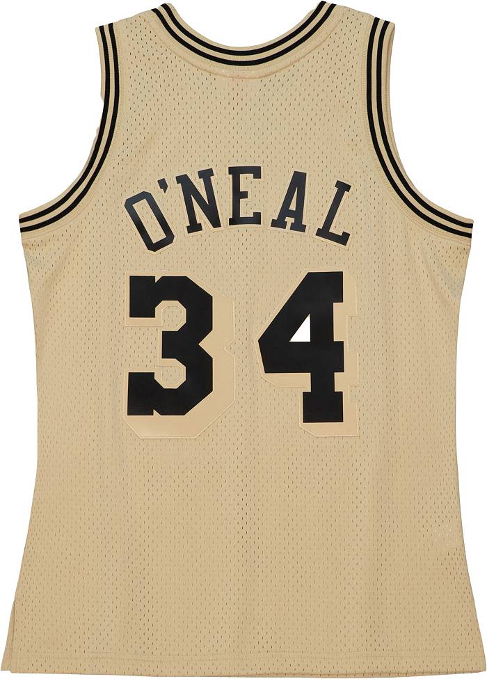 Men's Los Angeles Lakers Shaquille O'Neal Mitchell & Ness Black 1996-97  Hardwood Classics Reload Swingman Jersey
