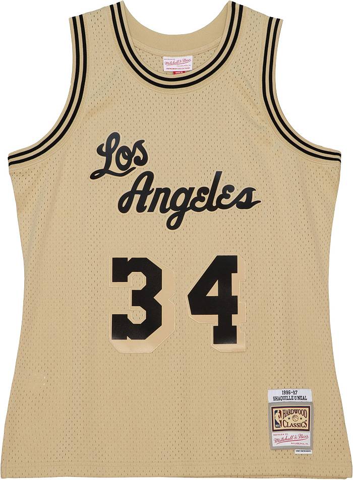 Hardwood Classics Shaquille O'Neal Blue 96-97 Lakers Jersey #34
