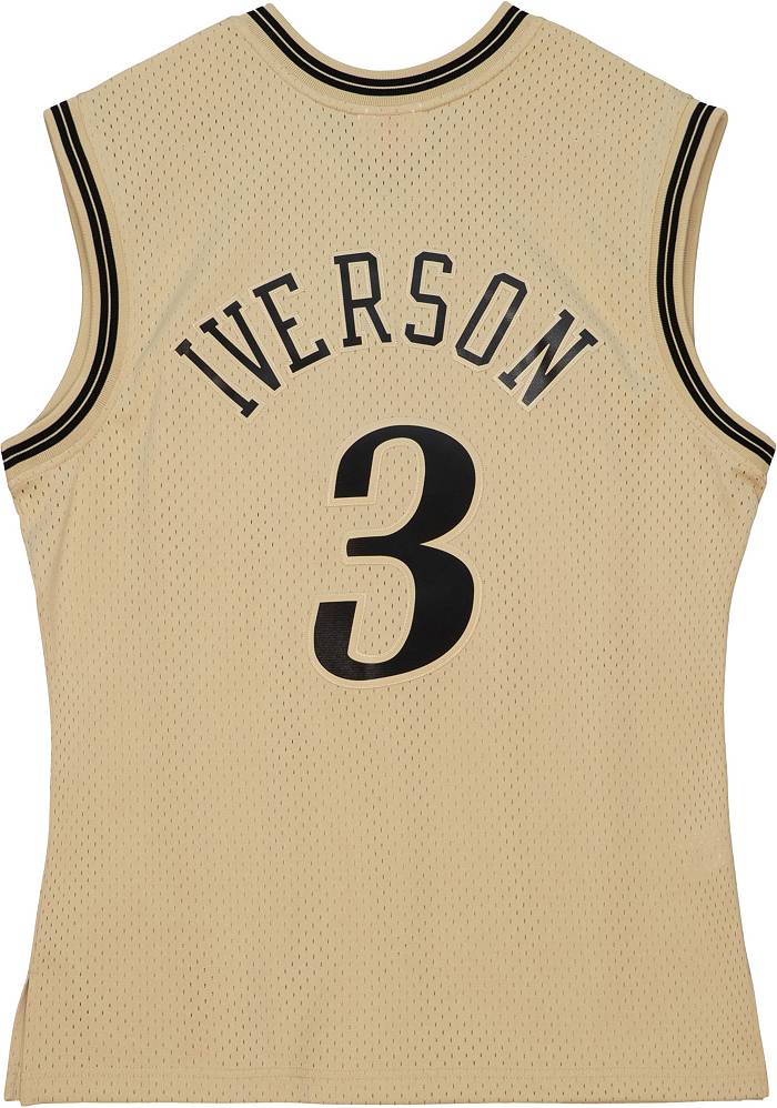 Dick's Sporting Goods Mitchell & Ness Men's Philadelphia 76ers Allen Iverson  #3 Hardwood Classics Swingman Jersey