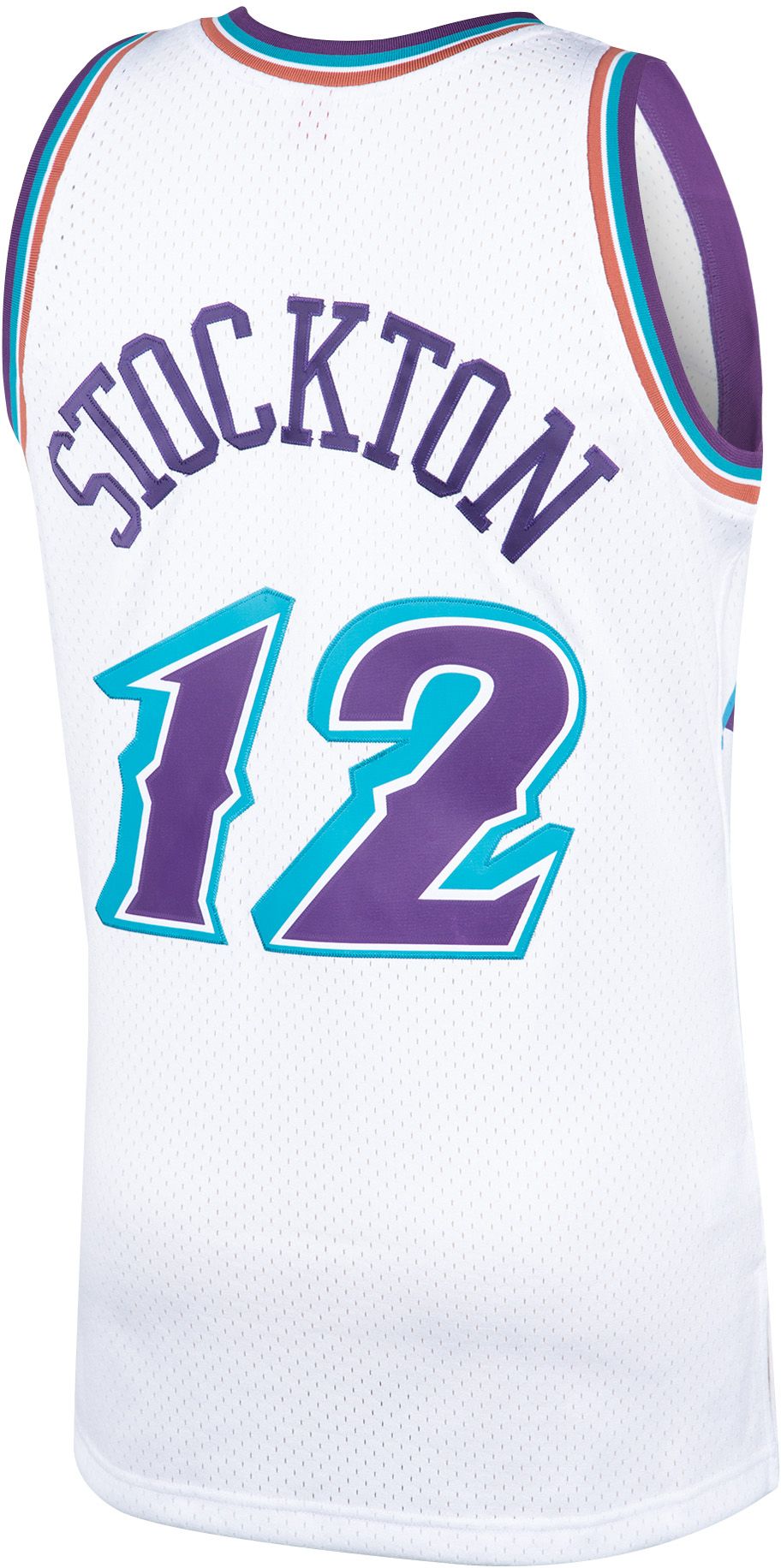 Mitchell & Ness Men's  Utah Jazz John Stockton #12 White Hardwood Classics Swingman Jersey